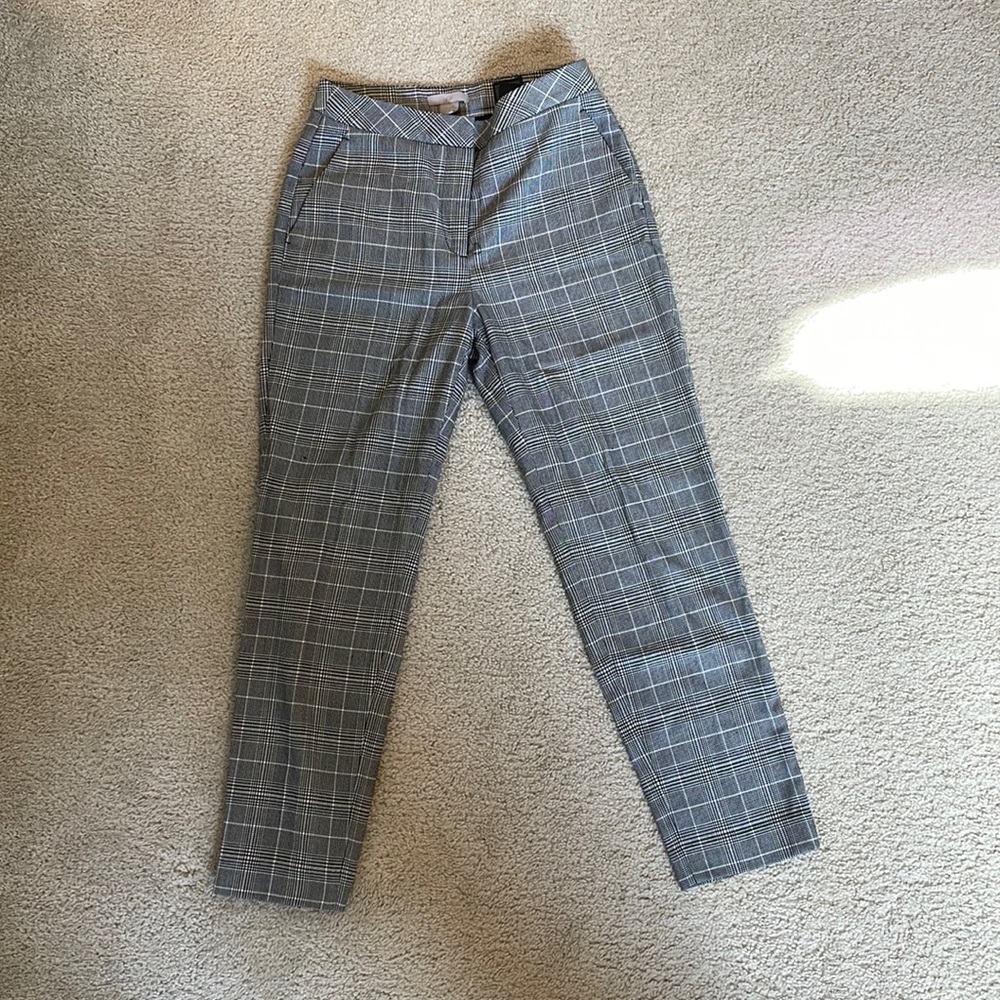 H&M Plaid Print Pants